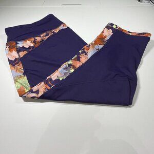 Tek Gear Yoga Workout Capri Pants Purple, Rust 2X